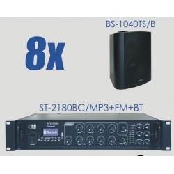 Zestaw ST-2180BC/MP3+FM+BT + 8x BS-1040TS/B