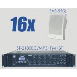 Zestaw ST-2180BC/MP3+FM+BT +16x SA3-55Q