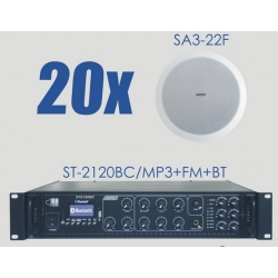 Zestaw ST-2120BC/MP3+FM+BT + 20x SA3-22F