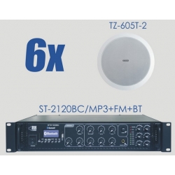 Zestaw ST-2120BC/MP3+FM+BT + 6x TZ-605T-2